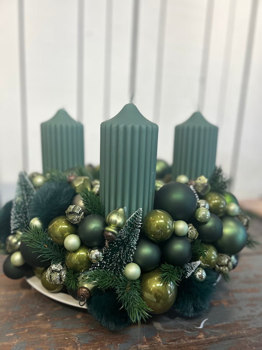 Adventskranz "Carina" Dunkelgrün