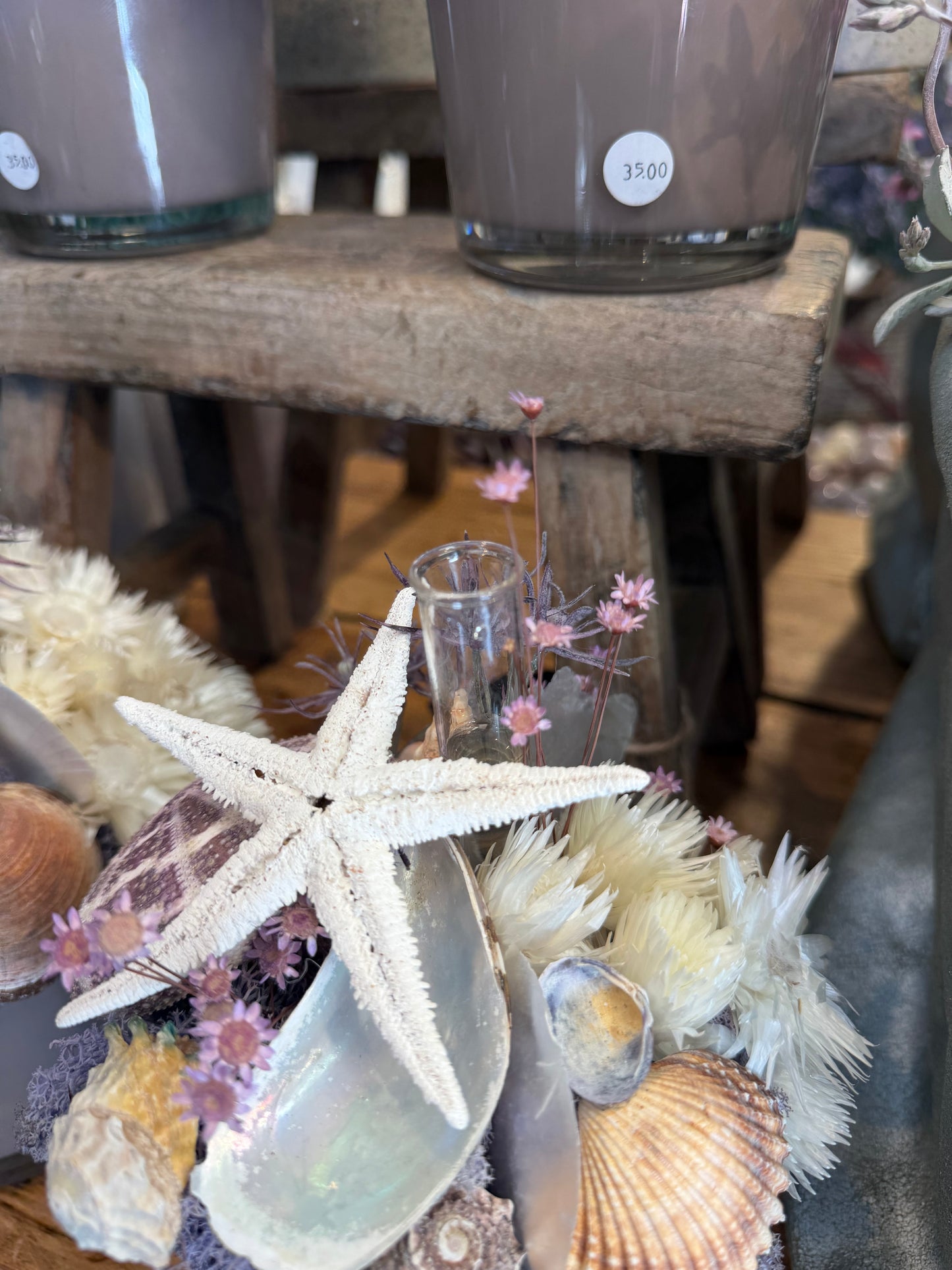 Maritimes Gesteck mit Mini Vase