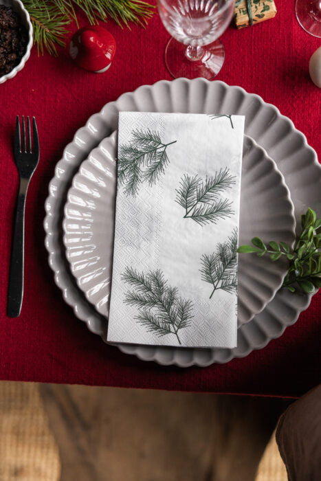 Julgran Papierserviette Weiß von Storefactory