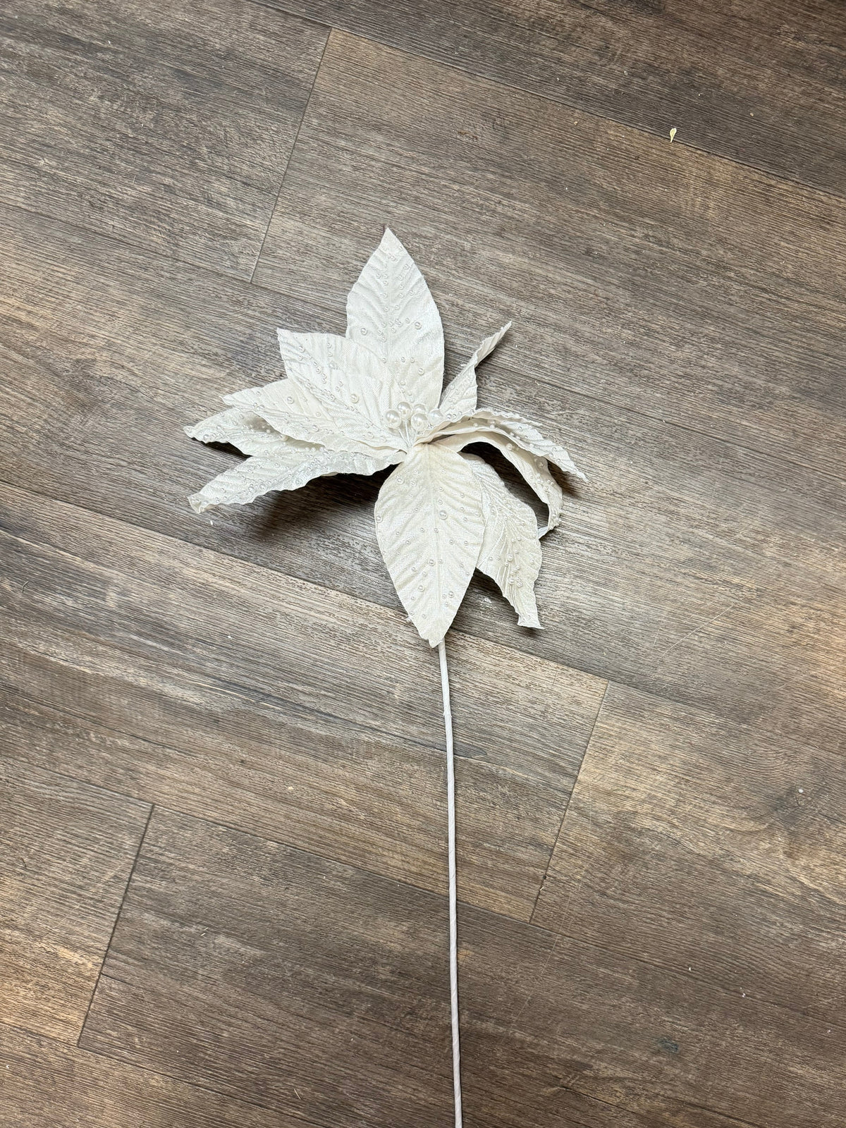 Weihnachtsstern mit Perlen (Kunstblume )