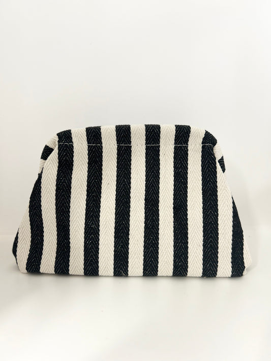 Tasche schwarz-weiß gestreift