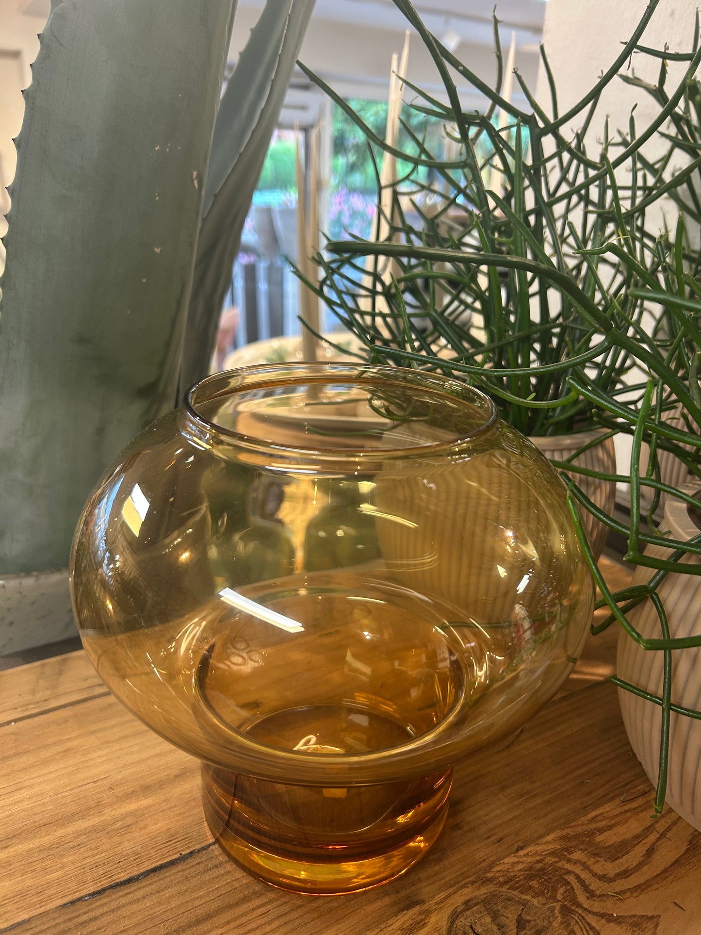 Glasvase Amber