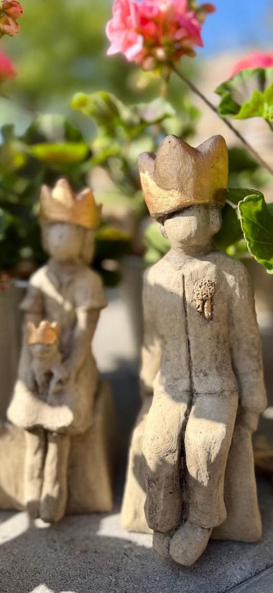 Gartenkunst der kleine Prinz Mini mit Sockel