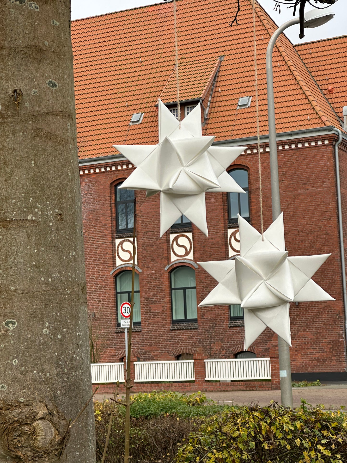 Segeltuch Stern in weiß ausPlane (Lieferung anfang Oktober)
