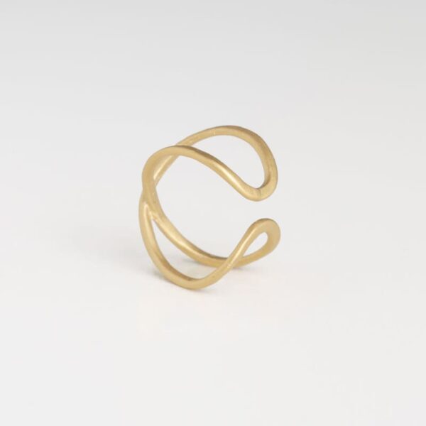 Susi Cala  A Kind of Magic Cross Ring vergoldet