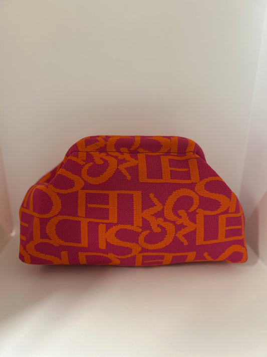 Tasche dunkelpink-dunkelorange