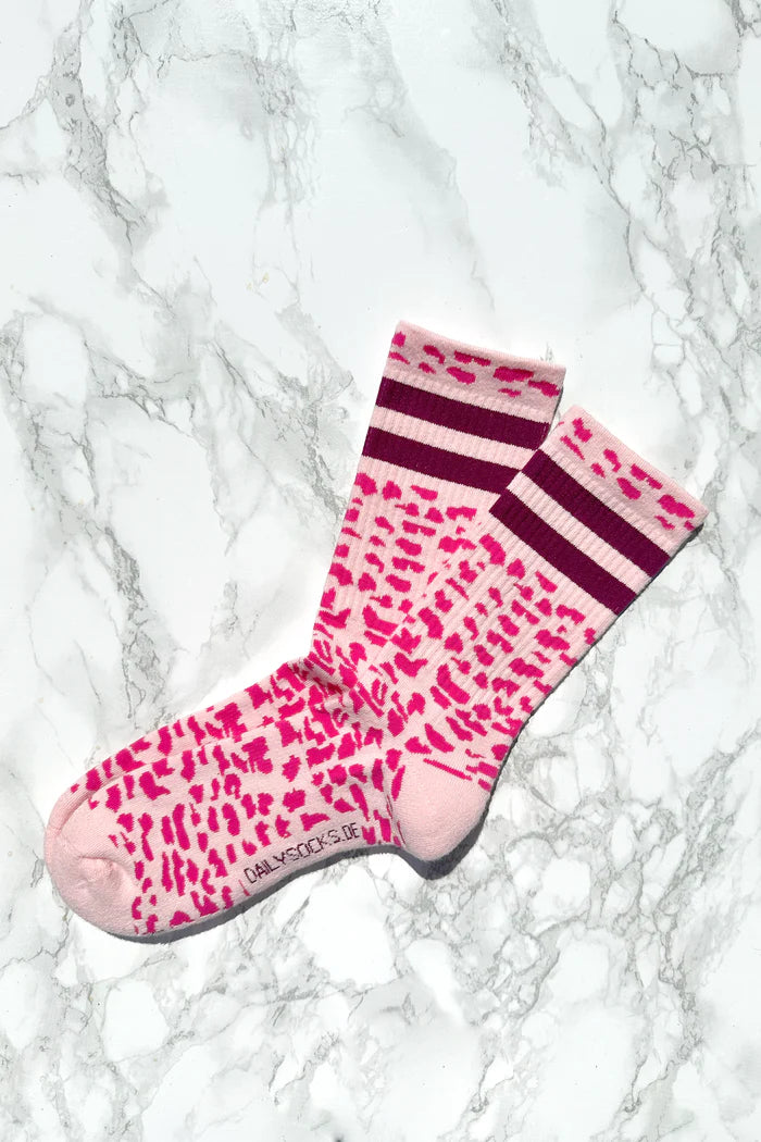 Socken Dailysocks Amanda Rosa/Burgunder