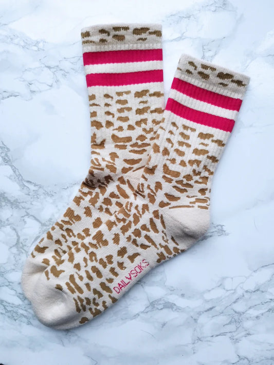 Socken Dailysocks Amanda Latte/Pink