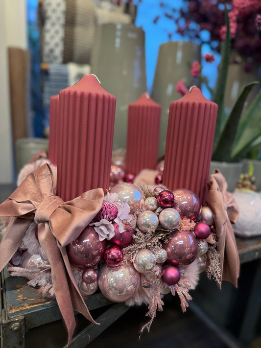 Adventskranz blush