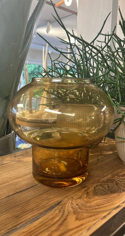 Glasvase Amber