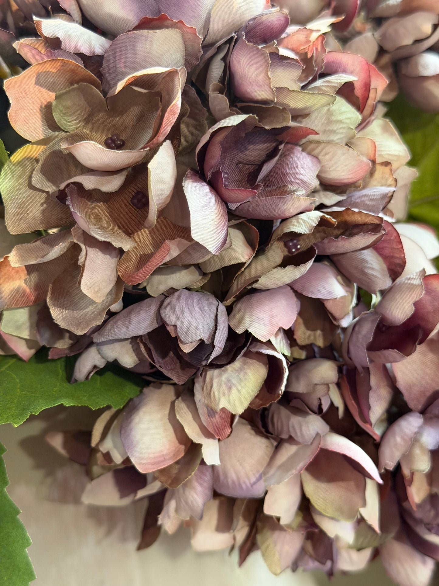 Seidenblume Hortensie Mauve kurz