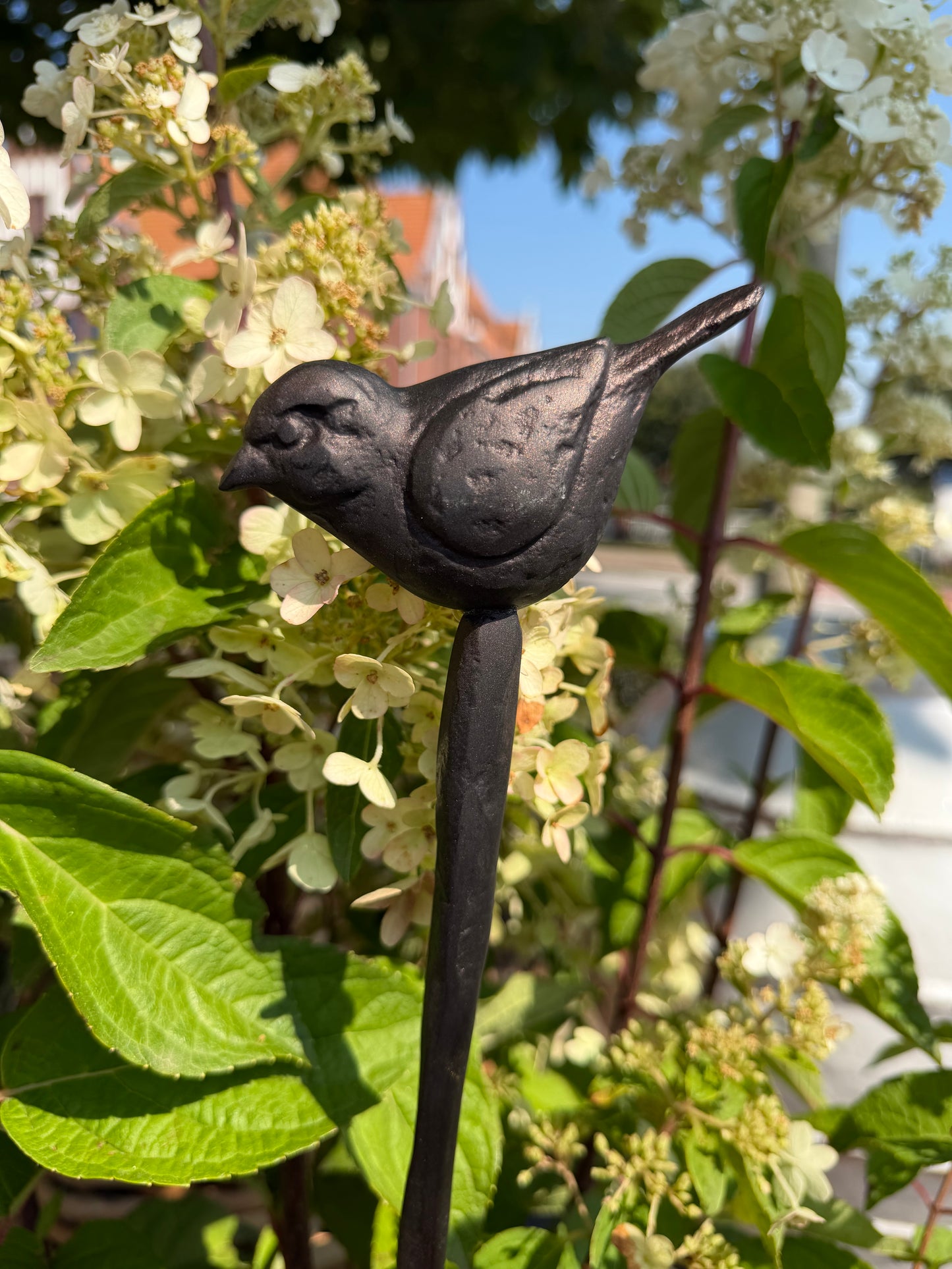 Gartenstecker Spatz