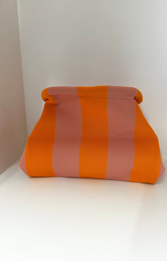 Tasche rosa-orange streifen