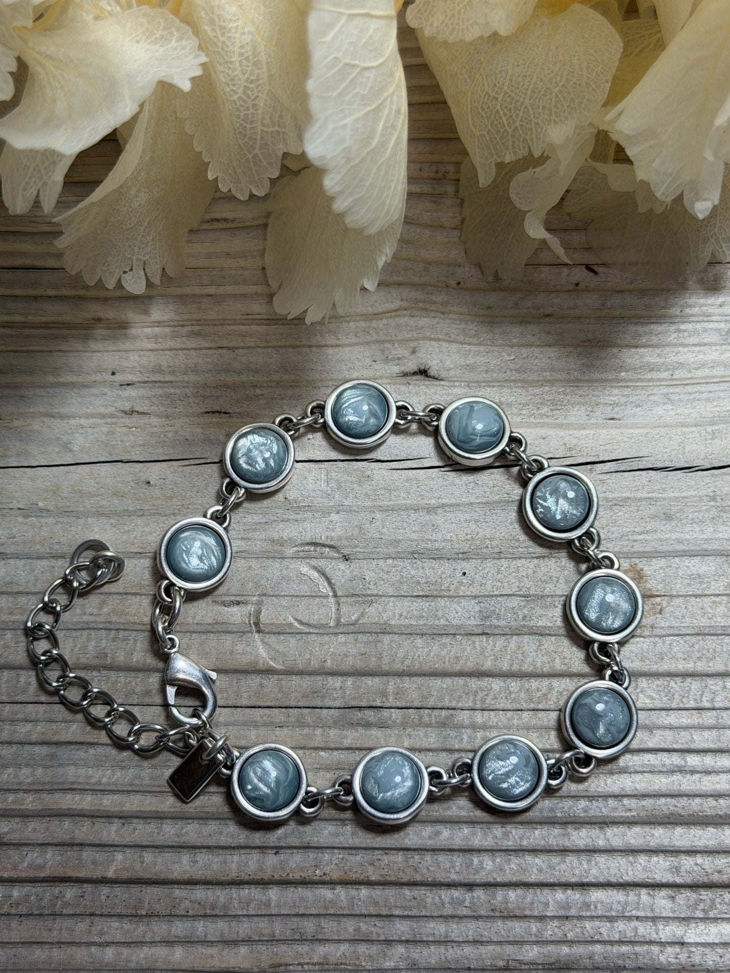 Armband LOÏS mit Jeansblauen Cabochons
