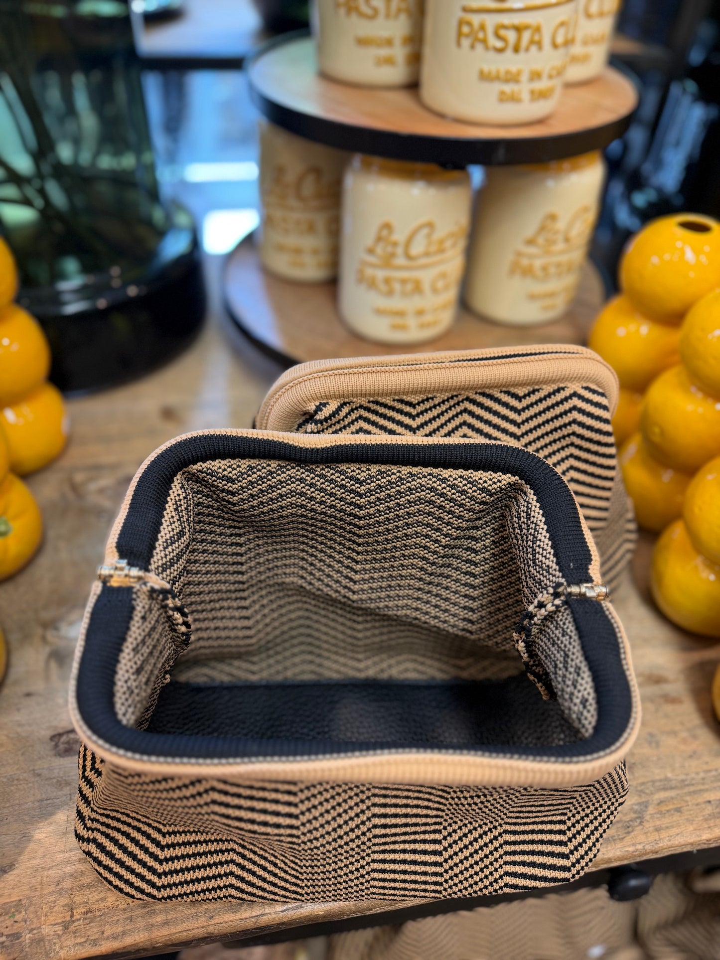 Tasche Sand-Schwarz