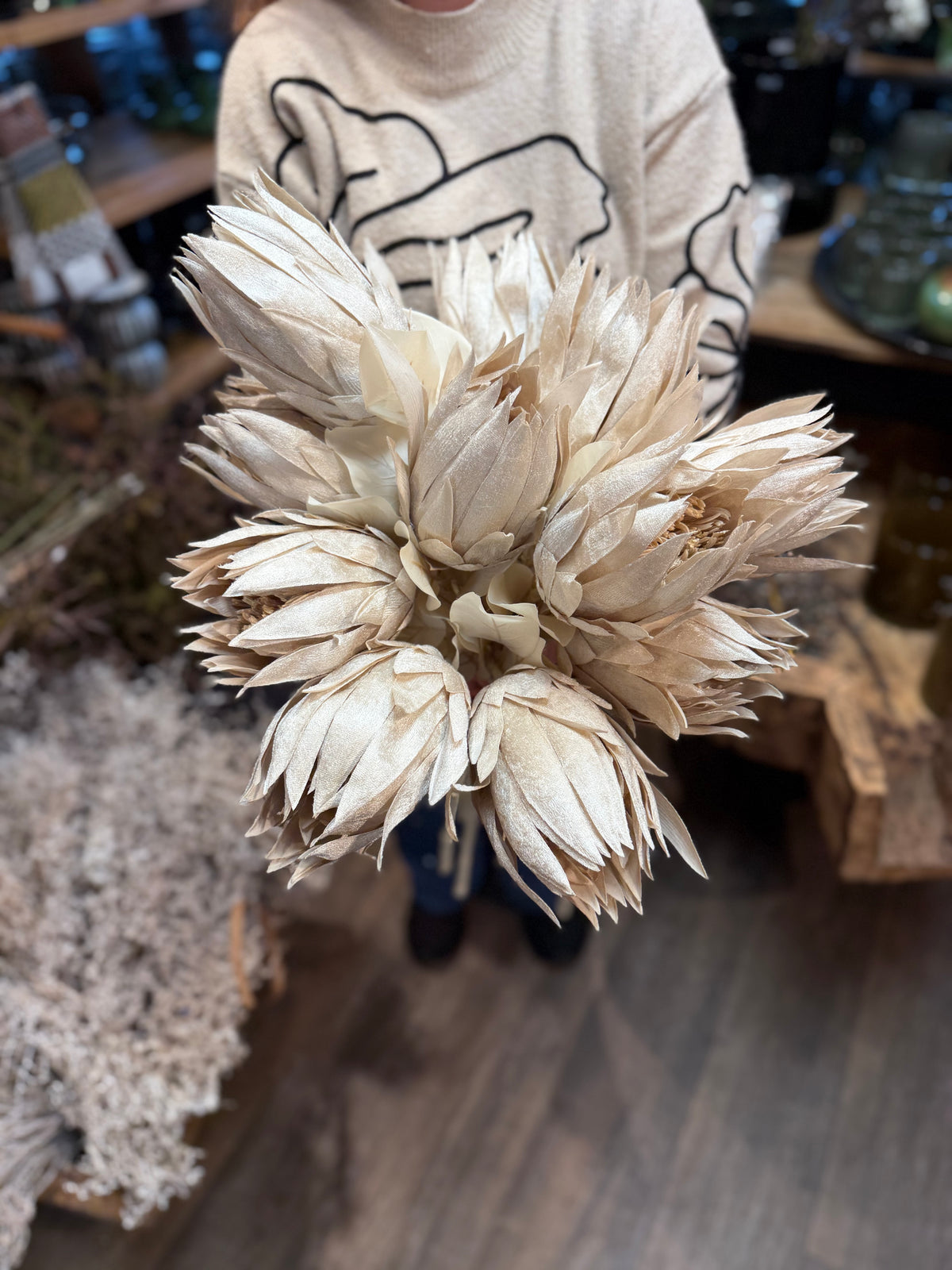 Seidenblume/Kunstblume Königsprotea