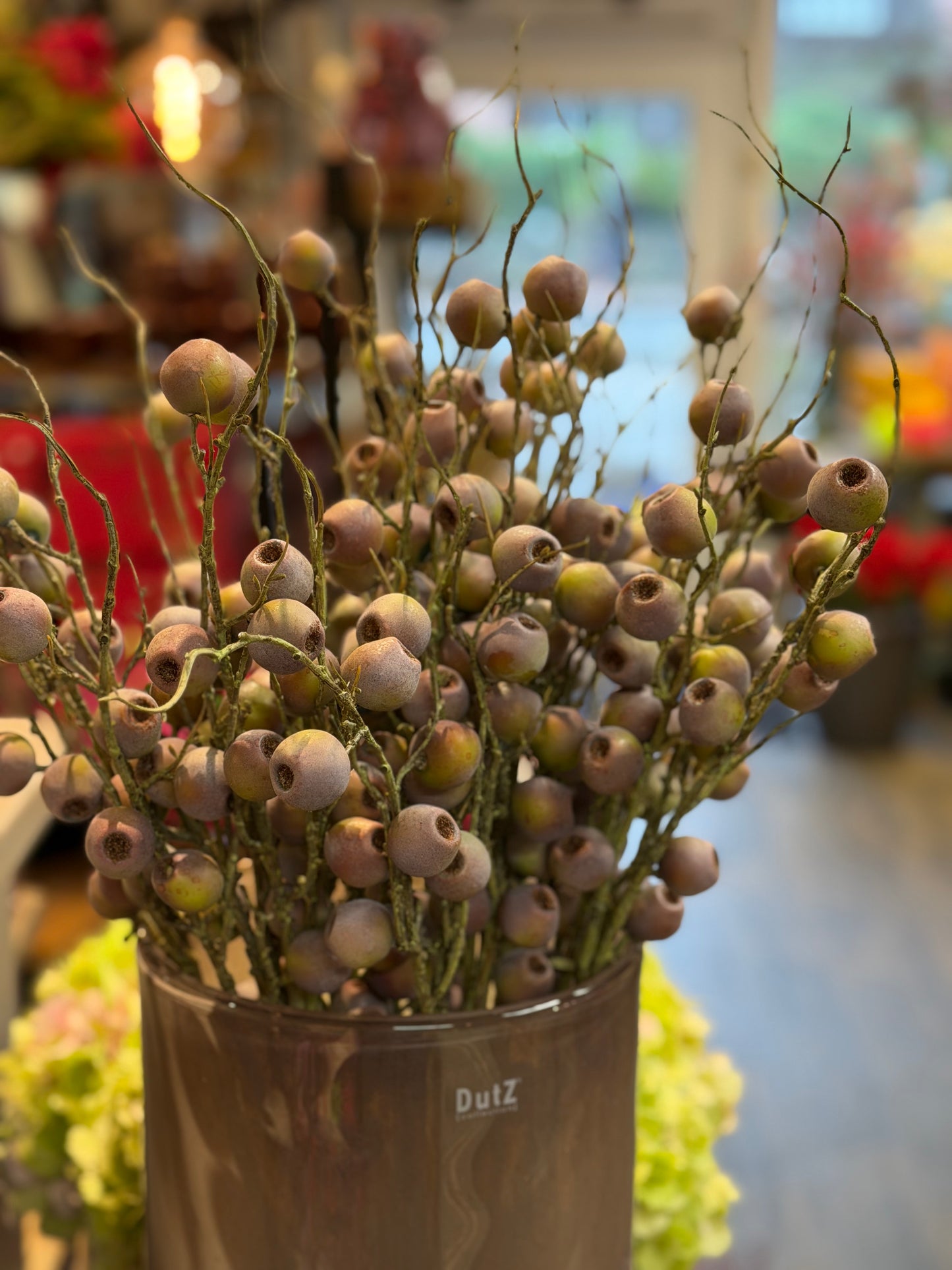 Seidenblume/Kunstblume Zweig mit Frucht