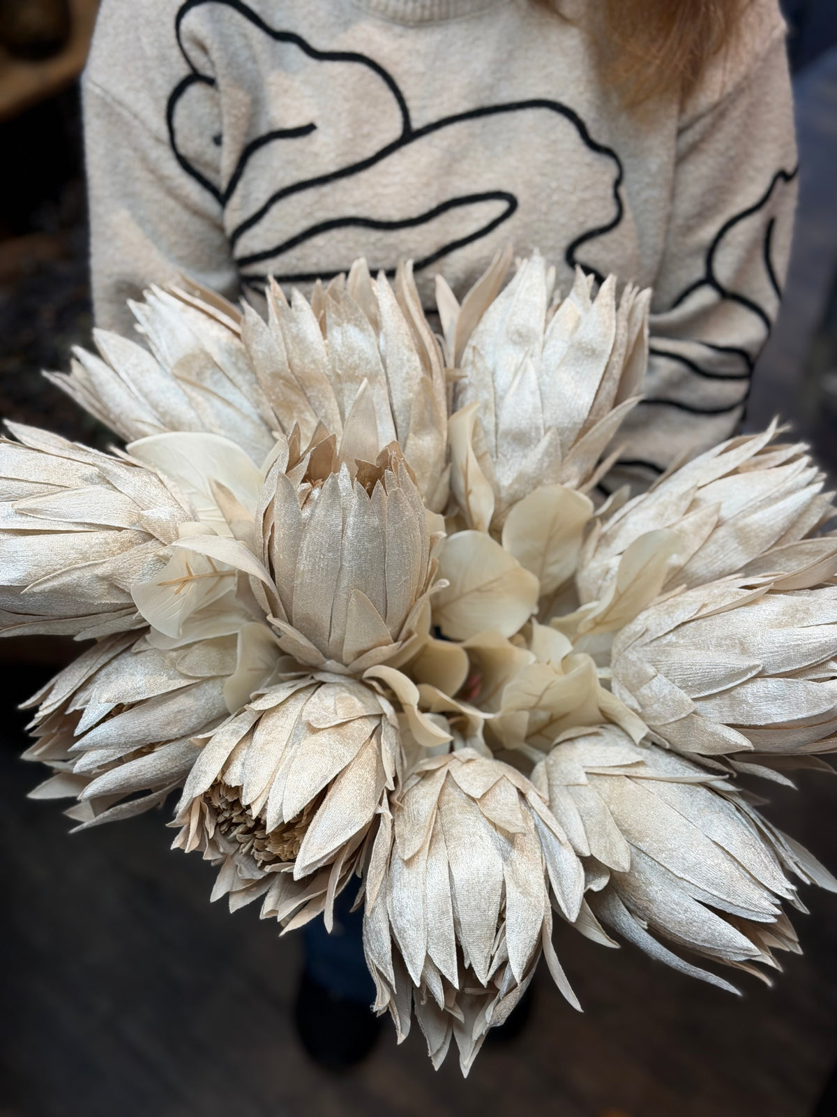 Seidenblume/Kunstblume Königsprotea