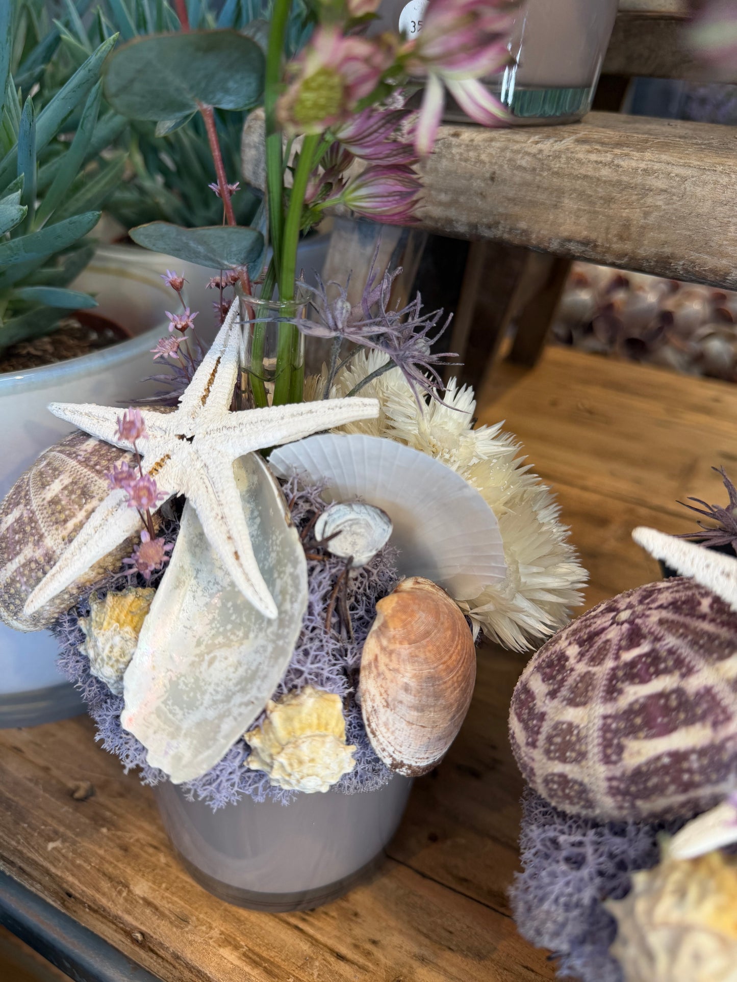 Maritimes Gesteck mit Mini Vase