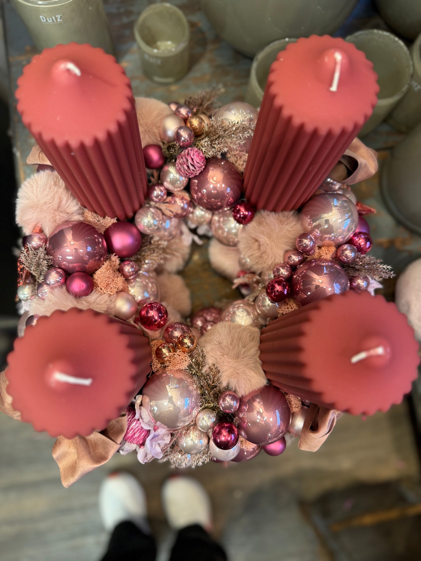 Adventskranz blush