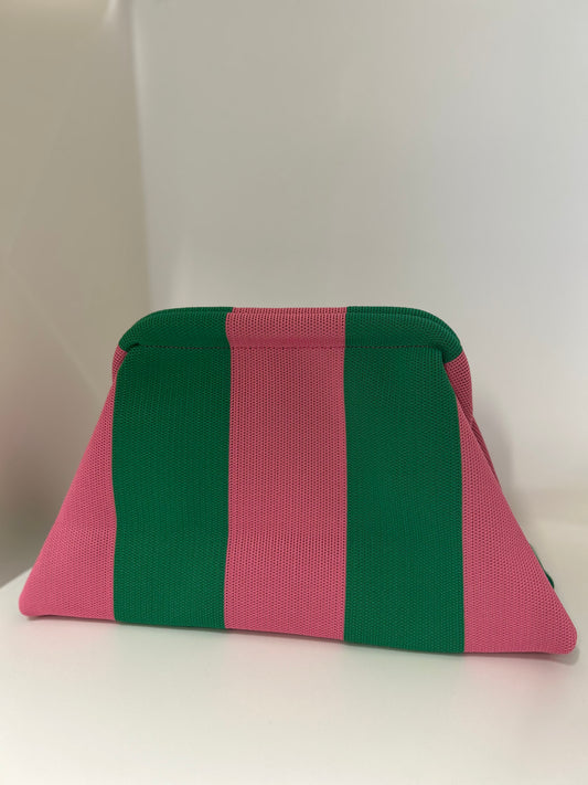 Tasche hellgrün-rosa