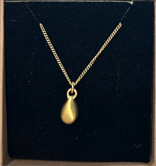 Susi Cala Teardrop Halskette Sterling Silber vergoldet