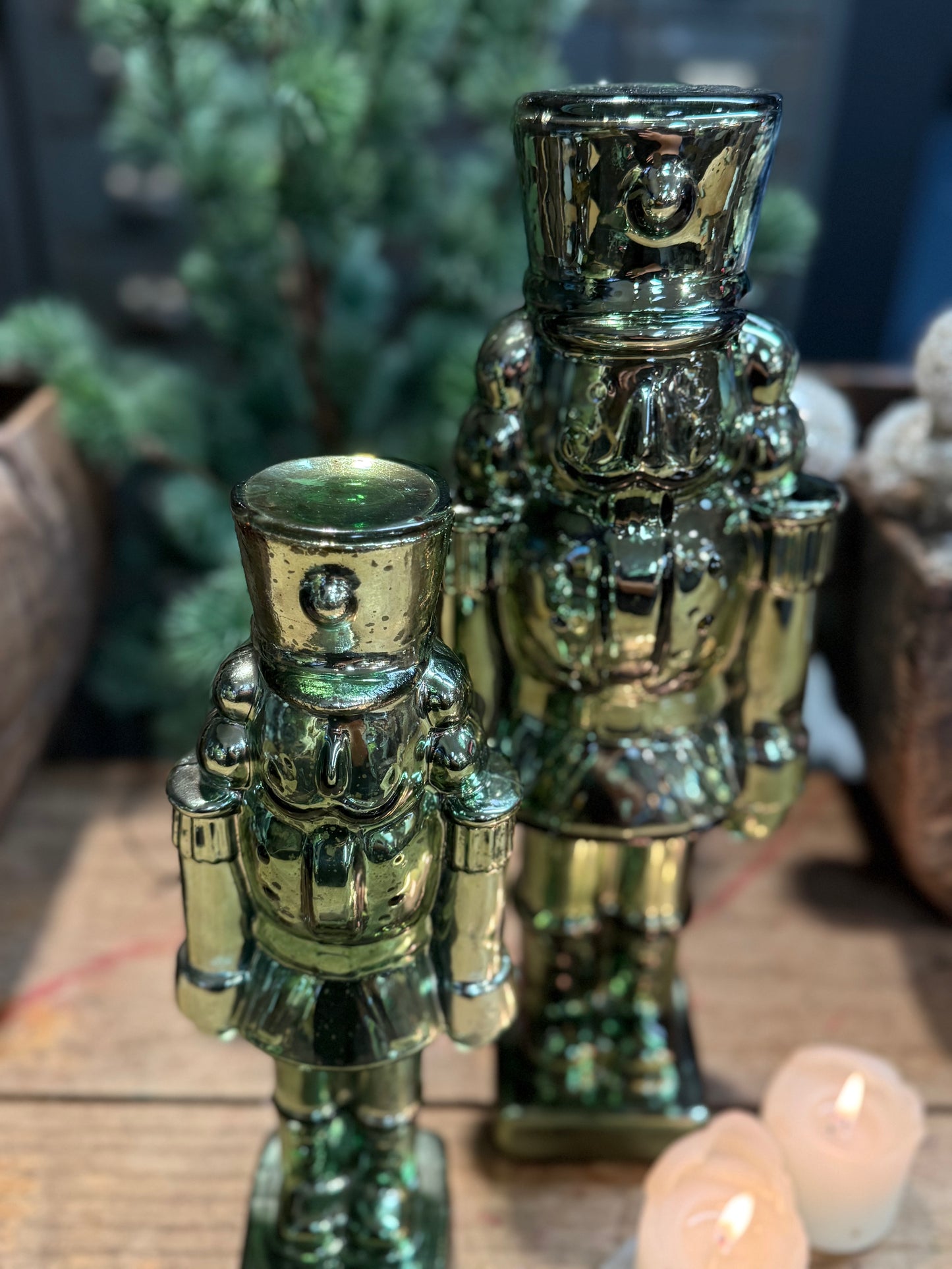 Nussknacker Glas Grün L