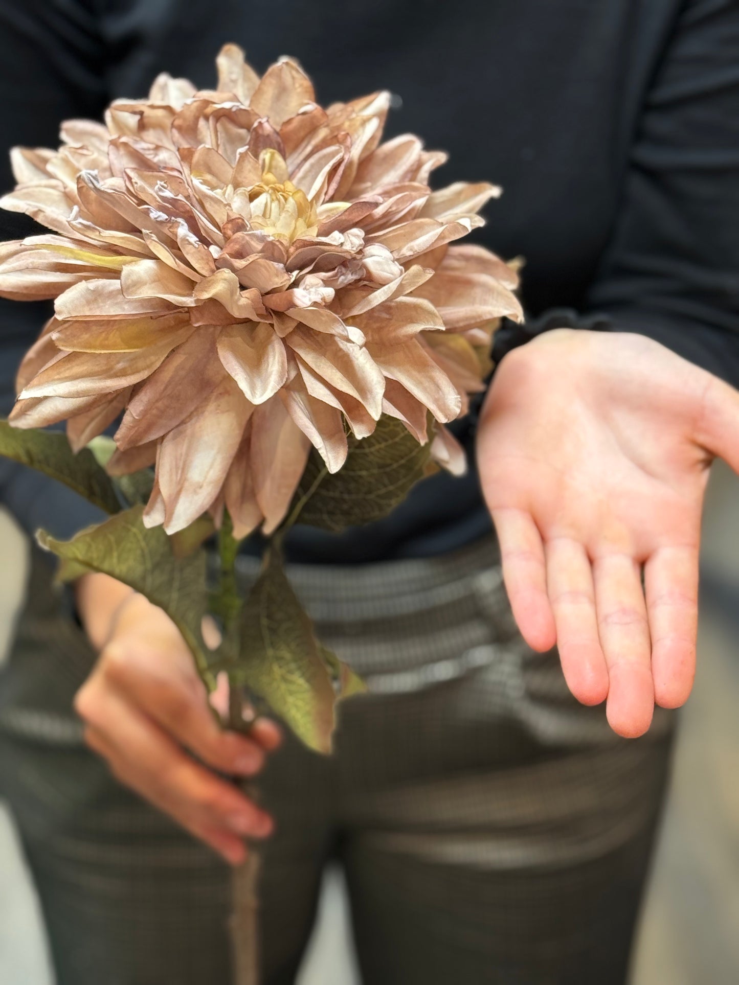 Seidenblume Dahlie XXL Blüte