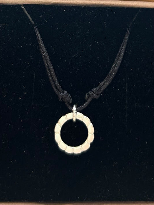 Susi Cala Camu Circle Mini Nylon Kette Sterlingsilber