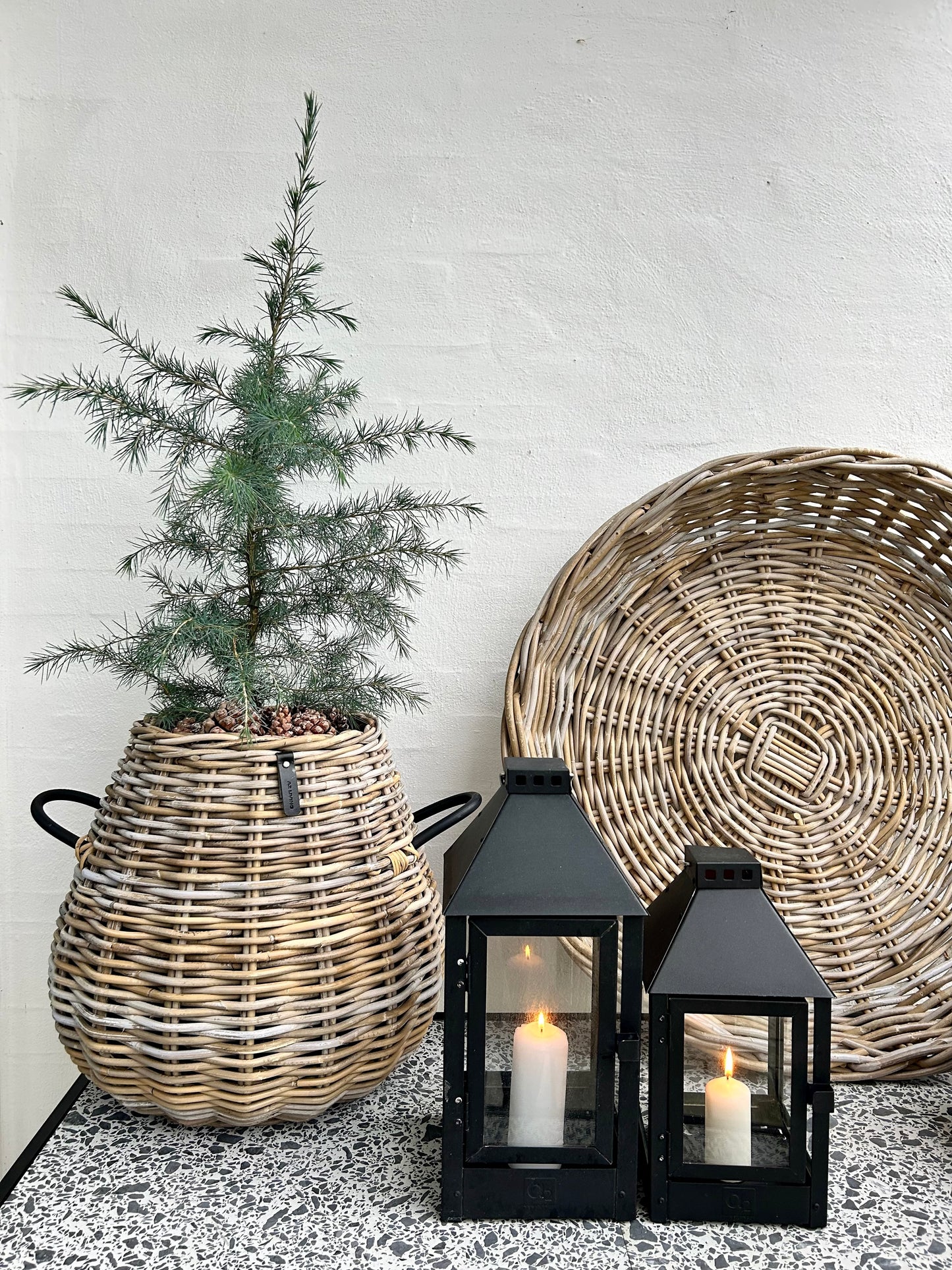 4er Set  Kubu Rattankorb Pear von A2 Living inklusive Versand