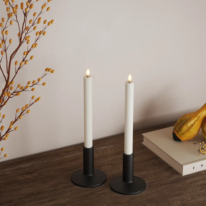 LED Stabkerzen Set  in Weiß von Deluxe