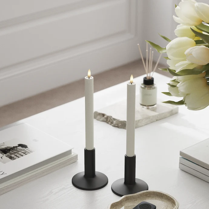 LED Stabkerzen Set  in Weiß von Deluxe