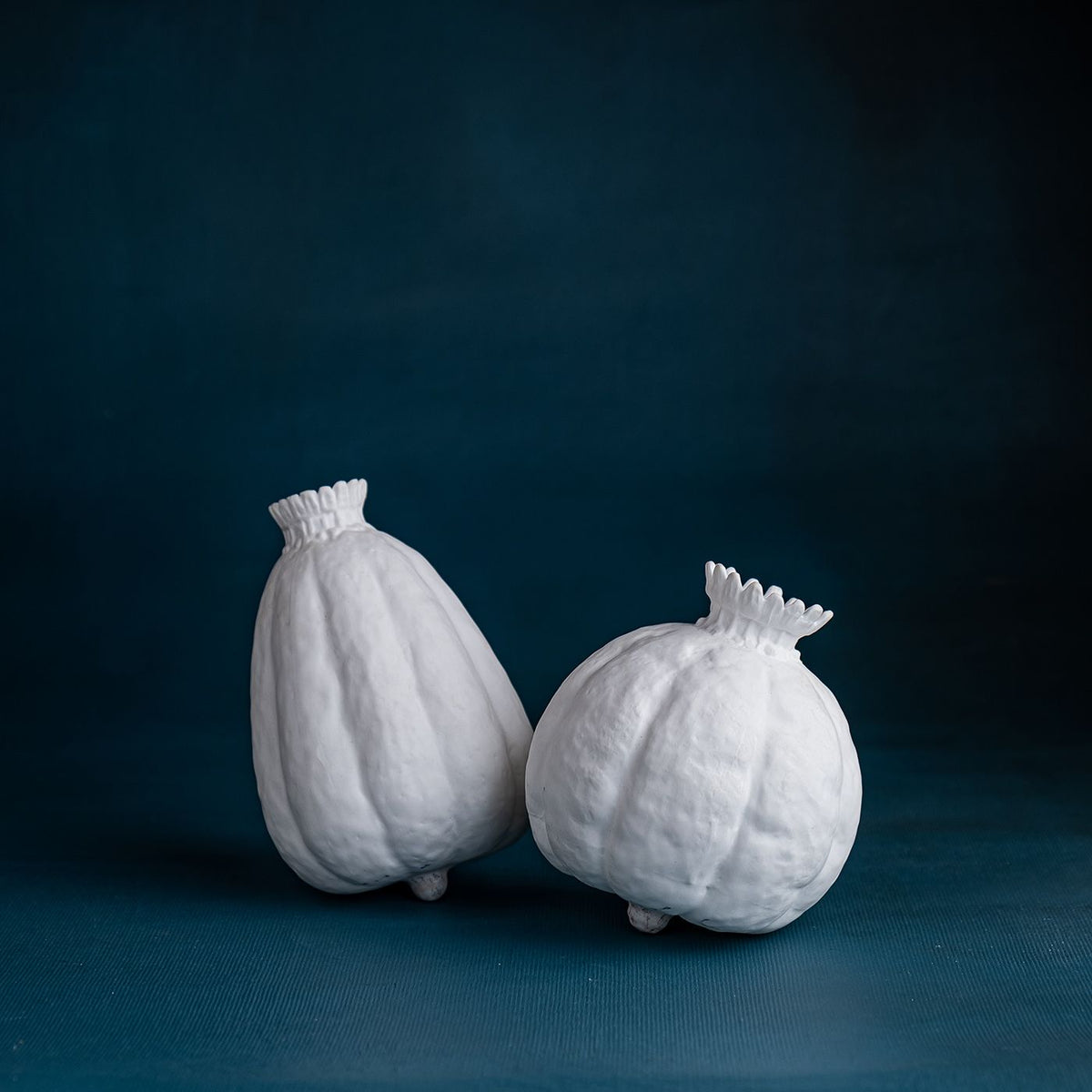 Fructus Vase aus feinstem Knochenporzellan in zwei Formen