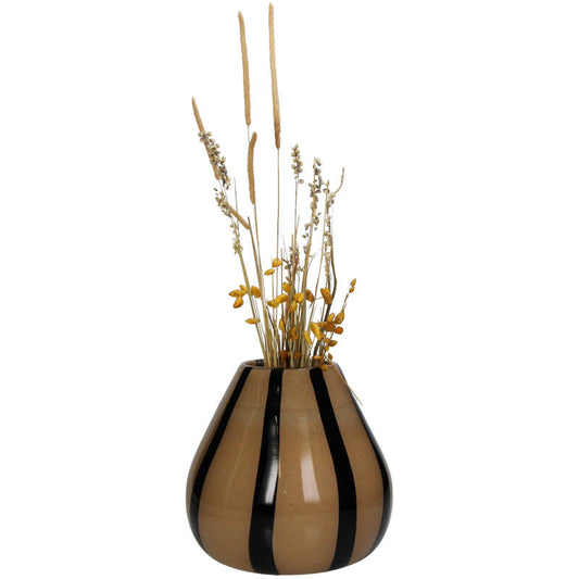 Vase mit Streifendesign