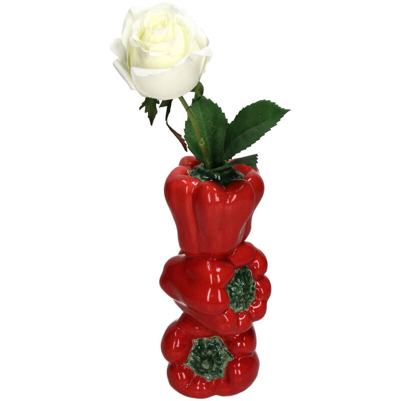 Vase roter Paprikaturm