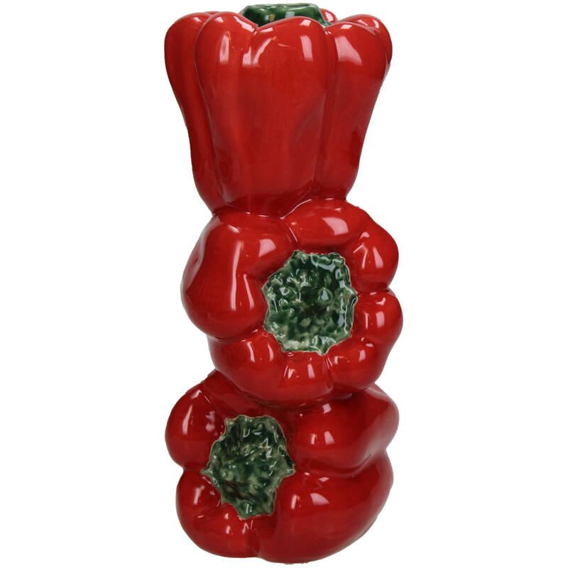 Vase roter Paprikaturm