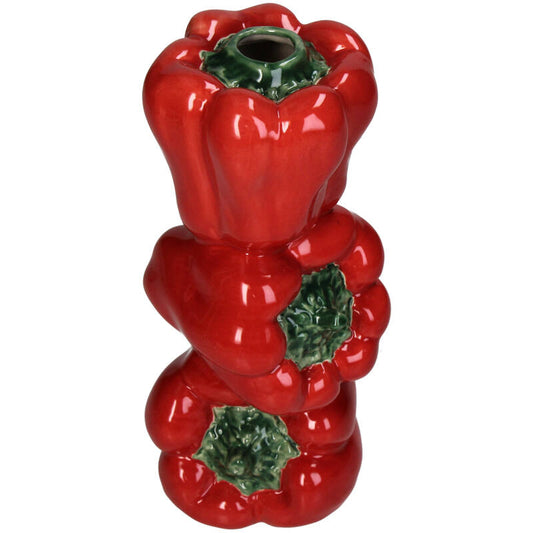Vase roter Paprikaturm
