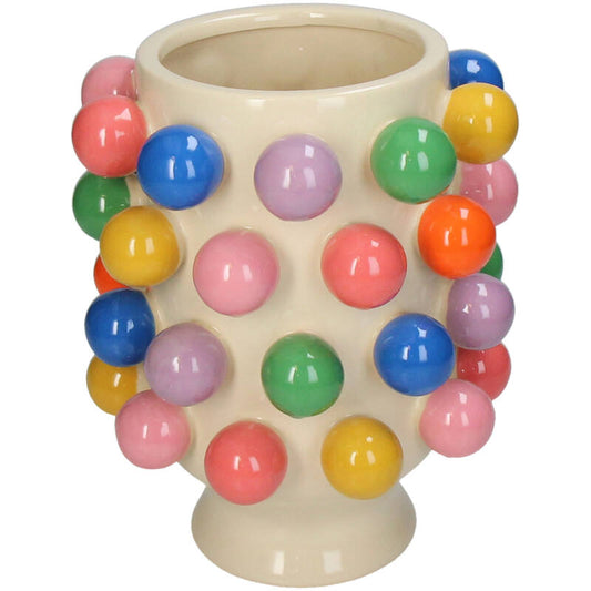 Vase Helena mit bunten Kugeln