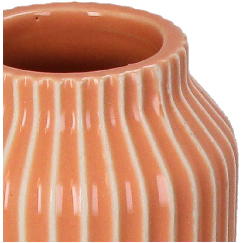 Vase Steingut Orange