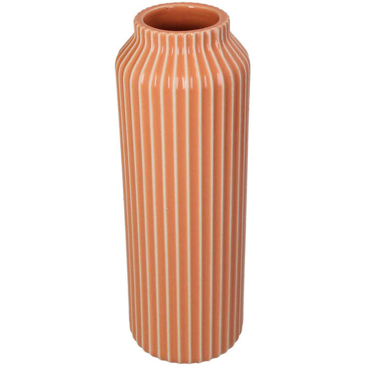 Vase Steingut Orange