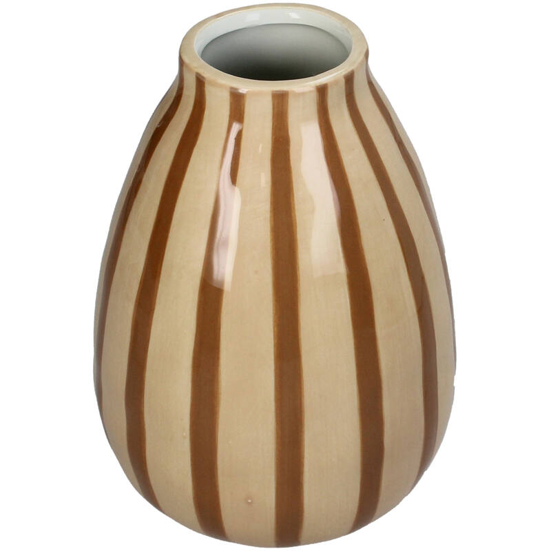 Vase Streifen Beige Lieferbar KW 27