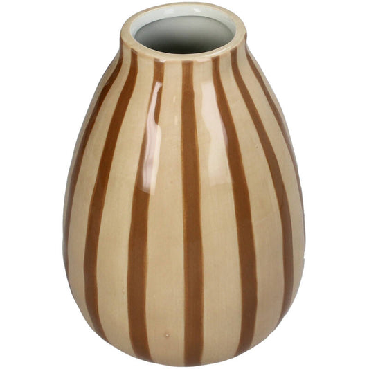 Vase Streifen Beige Lieferbar KW 27