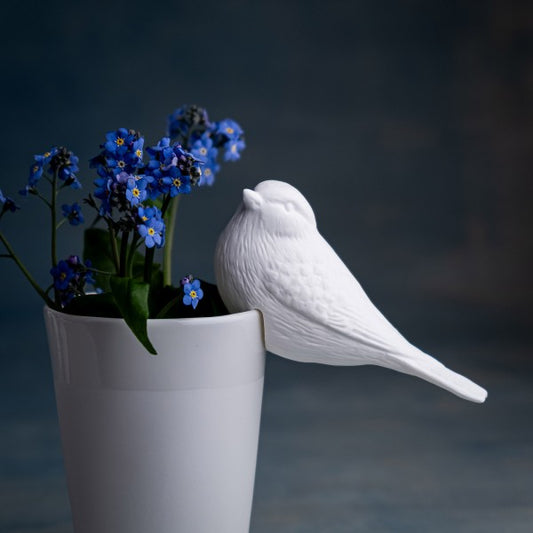 Porzellan Blaumeise Vogel Deko-Objekt