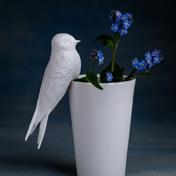Porzellan Schwalbe Vogel Deko-Objekt