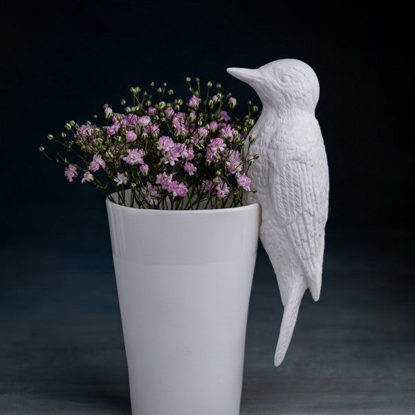 Porzellan Specht Vogel Deko-Objekt