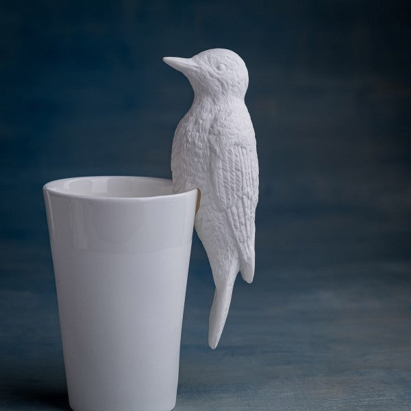 Porzellan Specht Vogel Deko-Objekt