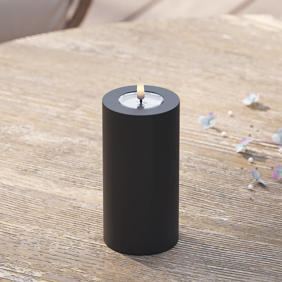 LED Kerzen OUTDOOR in Schwarz von Deluxe