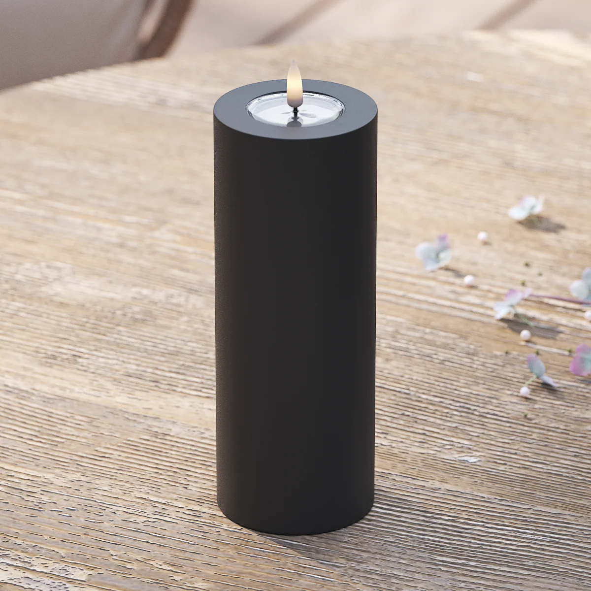 LED Kerzen OUTDOOR in Schwarz von Deluxe
