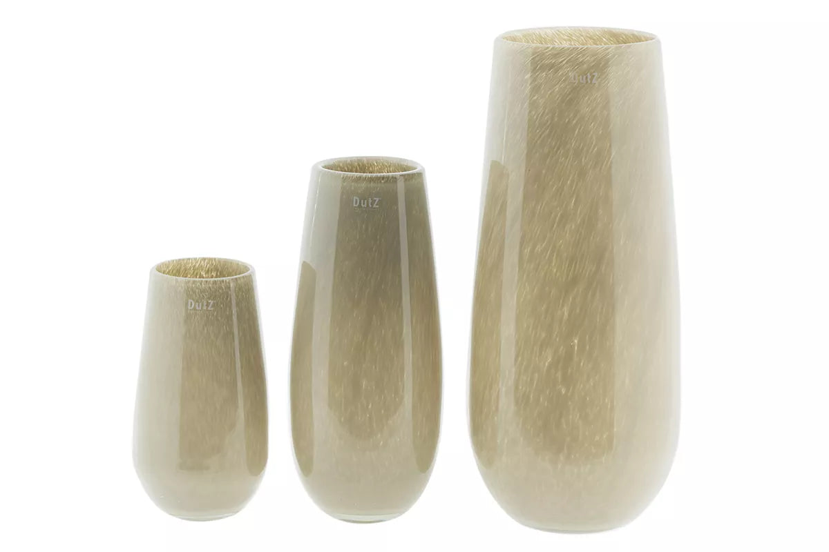 DutZ Vase Robert in Taupe zwei Größen