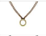 Susi Cala Camu Circle Mini Nylon Kette Silber vergoldet